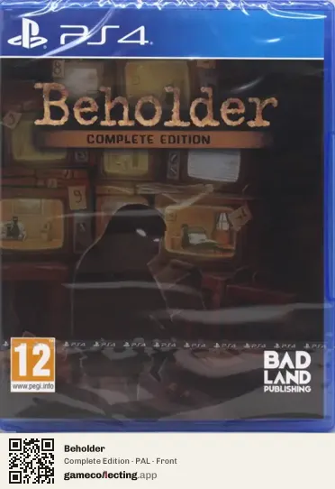 Beholder PlayStation 4, PAL box front