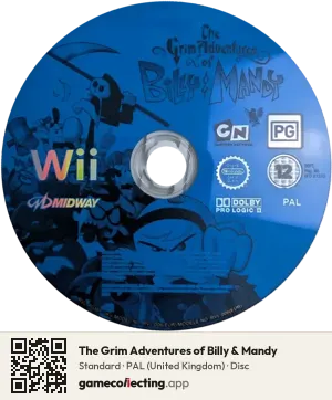 The Grim Adventures of Billy & Mandy Nintendo Wii, PAL disc
