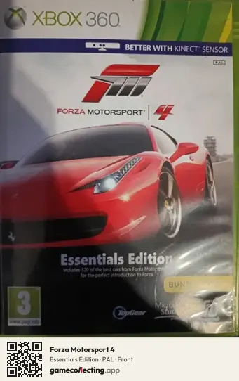 Forza Motorsport 4 Xbox 360, PAL box front