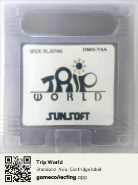 Trip World Game Boy, Asia cartridge label