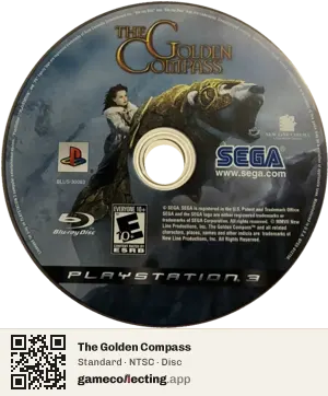 The Golden Compass PlayStation 3, NTSC disc