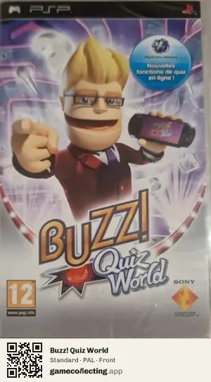 Buzz! Quiz World PlayStation Portable, PAL box front