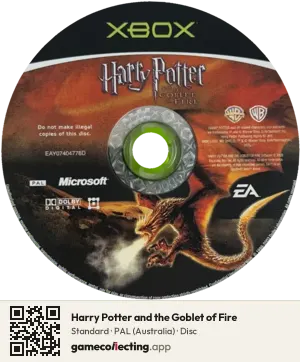 Harry Potter and the Goblet of Fire Xbox, PAL disc