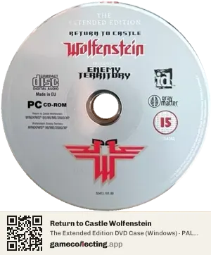 Return to Castle Wolfenstein Computer, PAL disc