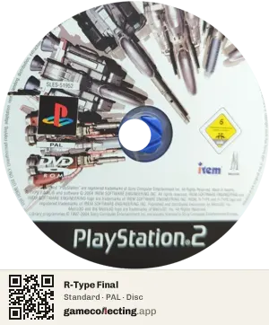 R-Type Final PlayStation 2, PAL disc