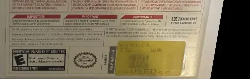 Mario Party 8, the ESRB box on its front
