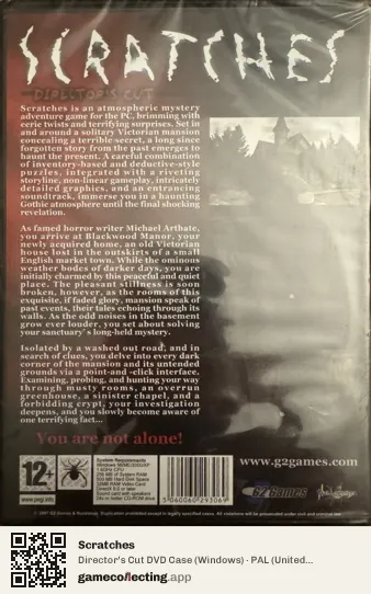 Scratches Computer, United Kingdom box back