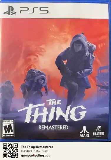 The Thing: Remastered PlayStation 5, NTSC box front