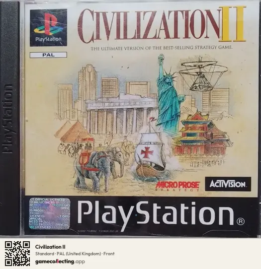 Civilization II PlayStation, United Kingdom box front