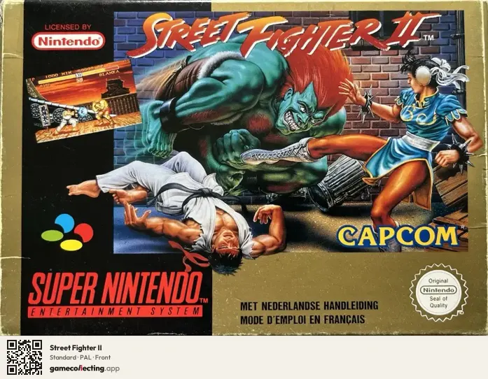 Street Fighter II Super Nintendo Entertainment System, PAL box front