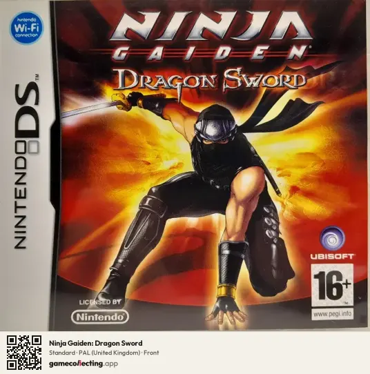 Ninja Gaiden: Dragon Sword Nintendo DS, United Kingdom box front