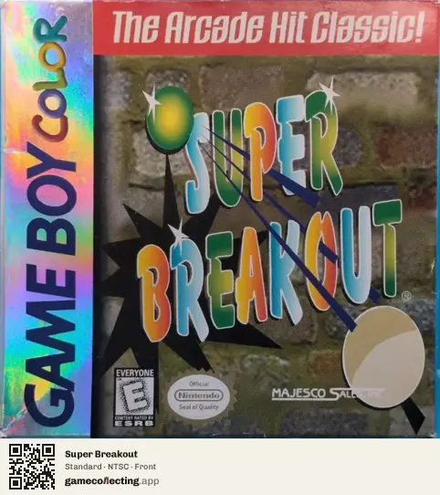 Super Breakout Game Boy Color, NTSC box front