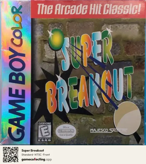 Super Breakout Game Boy Color, NTSC box front