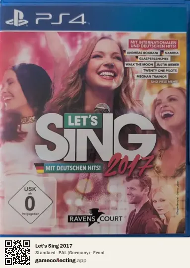 Let's Sing 2017 PlayStation 4, Germany box front