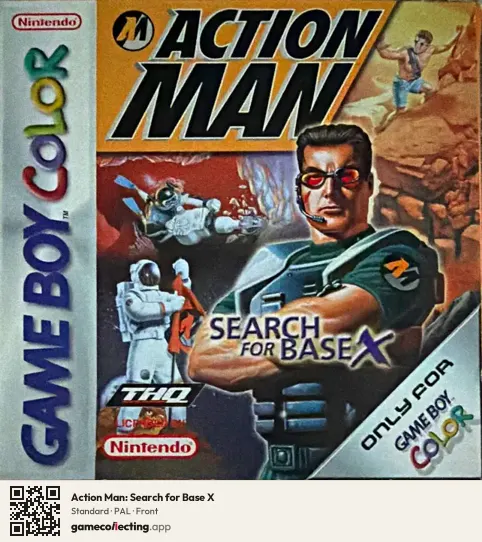 Action Man: Search for Base X Game Boy Color, PAL box front