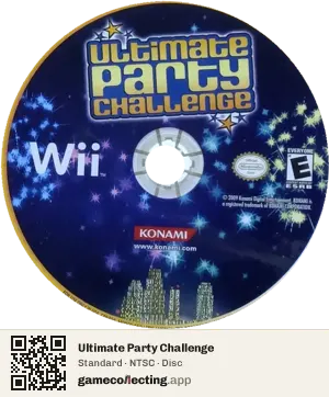 Ultimate Party Challenge Nintendo Wii, NTSC disc