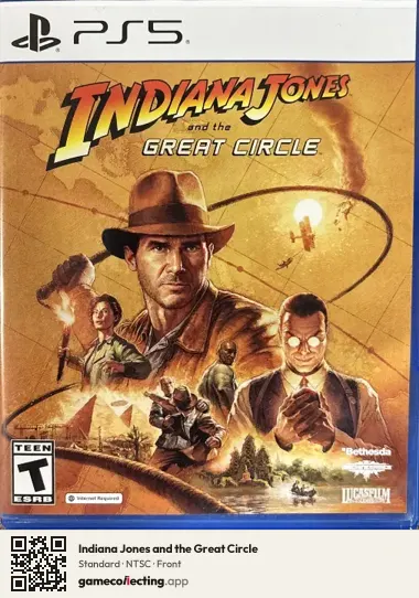 Indiana Jones and the Great Circle PlayStation 5, NTSC box front