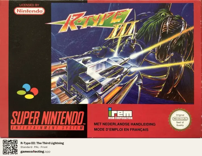 R-Type III: The Third Lightning Super Nintendo Entertainment System, PAL box front
