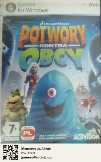 Monsters vs. Aliens Computer, PAL box front