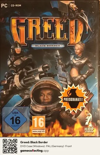 Greed: Black Border Computer, Germany box front