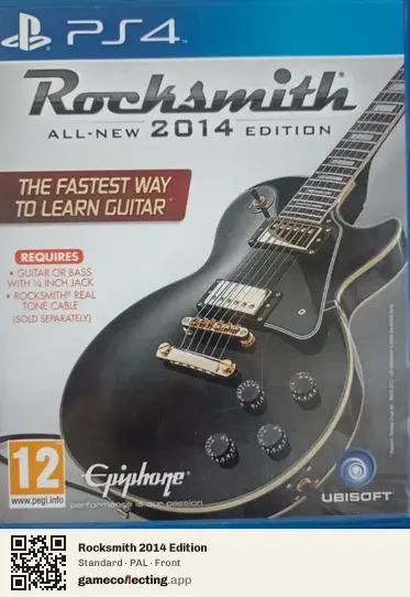 Rocksmith 2014 Edition PlayStation 4, PAL box front