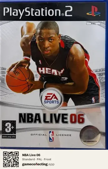 NBA Live 06 PlayStation 2, PAL box front