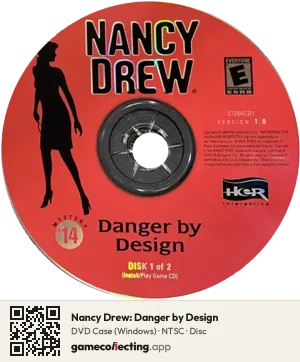 Nancy Drew: Danger by Design Computer, NTSC disc