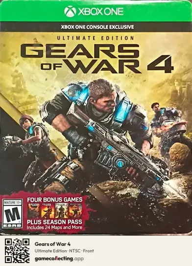 Gears of War 4 Xbox One, NTSC box front