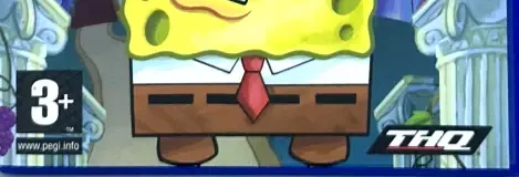 SpongeBob's Atlantis SquarePantis, the PEGI square on its front