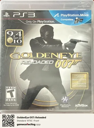 GoldenEye 007: Reloaded PlayStation 3, NTSC box front
