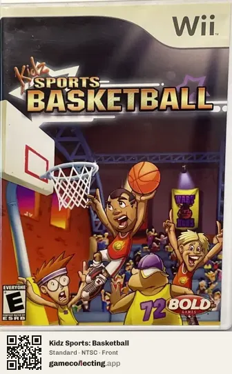 Kidz Sports: Basketball Nintendo Wii, NTSC box front