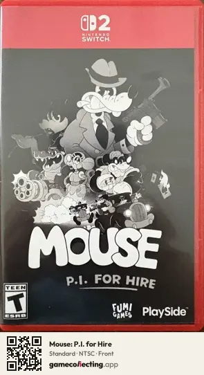 Mouse: P.I. for Hire Nintendo Switch 2, NTSC box front
