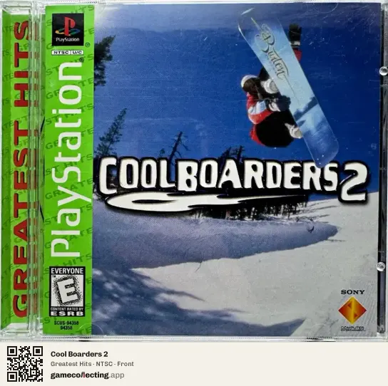 Cool Boarders 2 PlayStation, NTSC box front