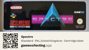 Spectre Super Nintendo Entertainment System, PAL cartridge label