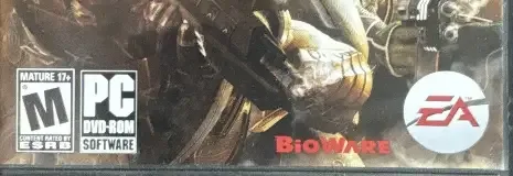 Mass Effect 2, the ESRB box on its front