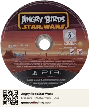 Angry Birds Star Wars PlayStation 3, PAL disc