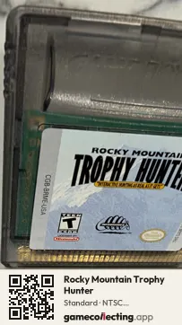 Rocky Mountain Trophy Hunter Game Boy Color, NTSC cartridge label