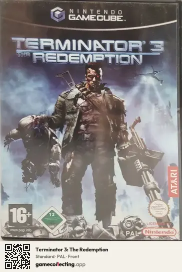 Terminator 3: The Redemption Nintendo GameCube, PAL box front