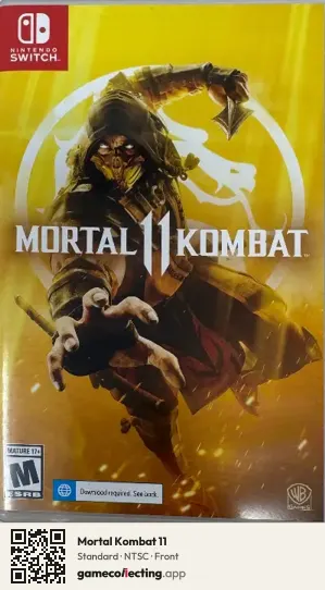 Mortal Kombat 11 Nintendo Switch, NTSC box front
