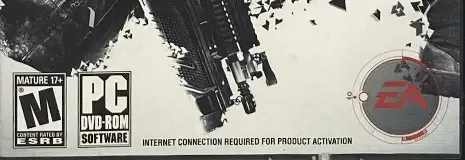 Syndicate (2012), the ESRB box on its front
