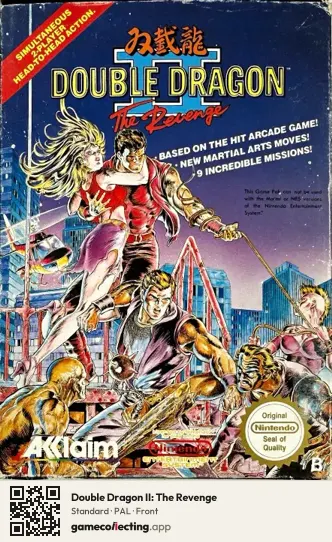 Double Dragon II: The Revenge Nintendo Entertainment System, PAL box front