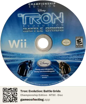 Tron: Evolution: Battle Grids Nintendo Wii, NTSC disc