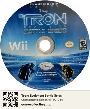 Tron: Evolution: Battle Grids Nintendo Wii, NTSC disc