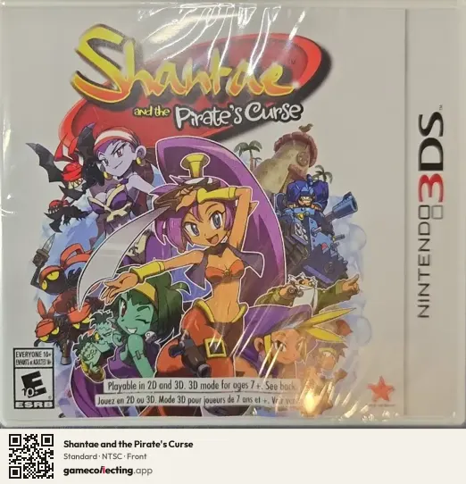 Shantae and the Pirate's Curse Nintendo 3DS, NTSC box front