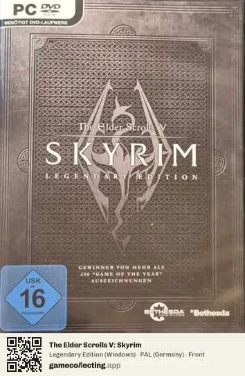 The Elder Scrolls V: Skyrim Computer, Germany box front