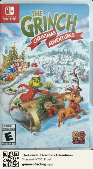 The Grinch: Christmas Adventures Nintendo Switch, NTSC box front
