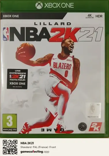 NBA 2K21 Xbox One, France box front