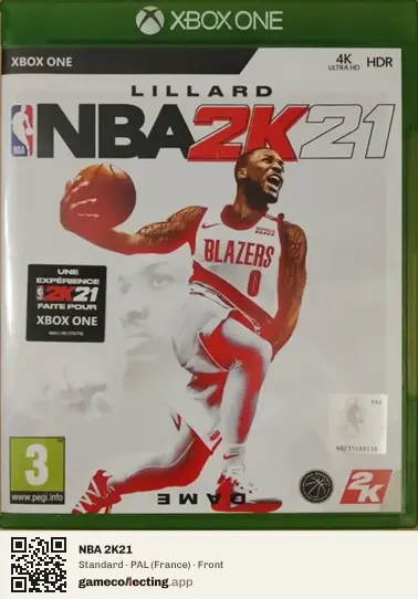 NBA 2K21 Xbox One, France box front
