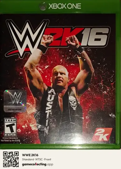 WWE 2K16 Xbox One, NTSC box front