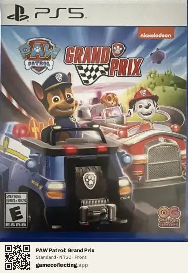 PAW Patrol: Grand Prix PlayStation 5, NTSC box front